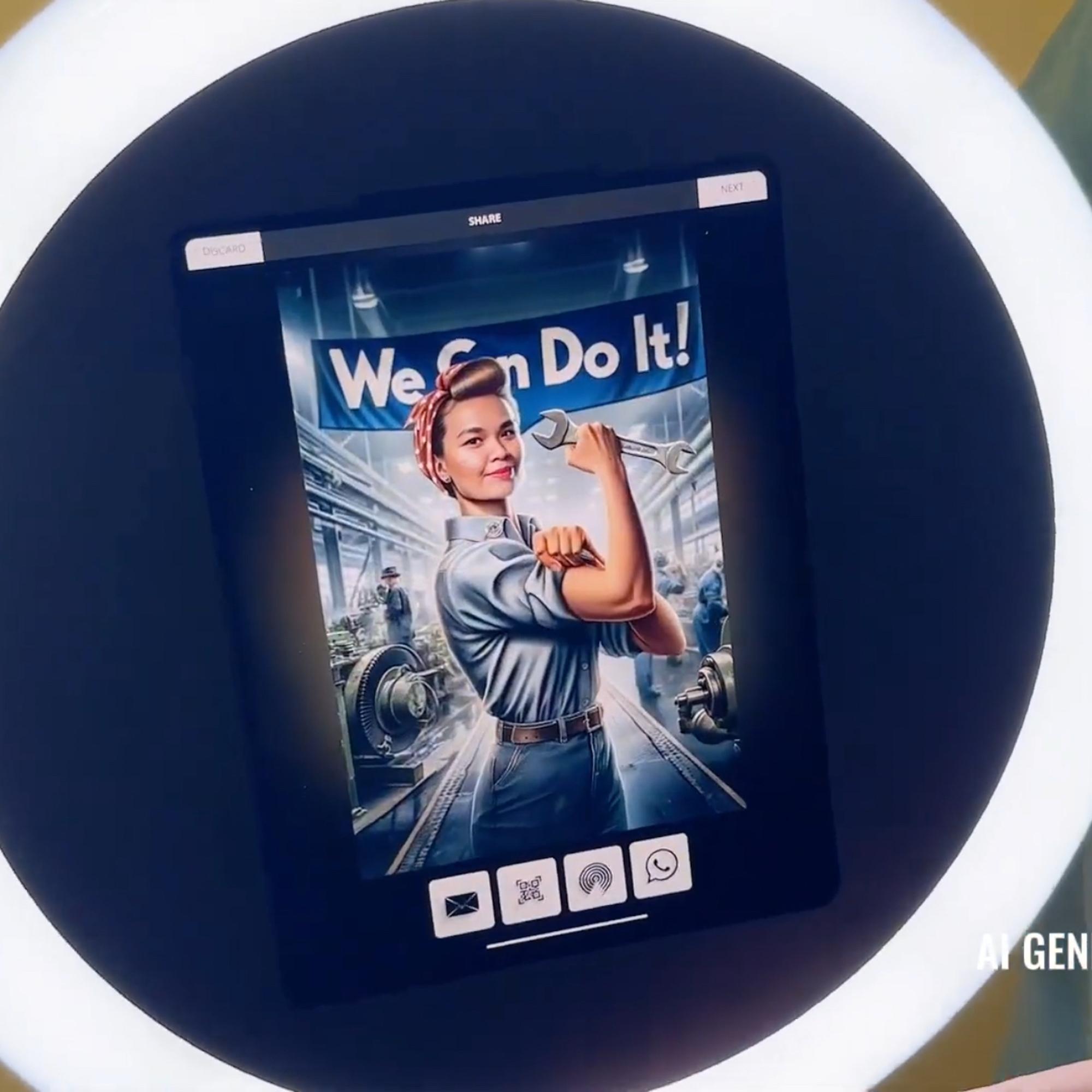 TRANSFORM GUESTS INTO SUPERHEROES & STARS WITH OUR AI RING ROAMER BOOTH! PORTABLE, CUSTOM-THEMED & PERFECT FOR DUBAI EVENTS. BOOK THIS VIRAL EXPERIENCE NOW!