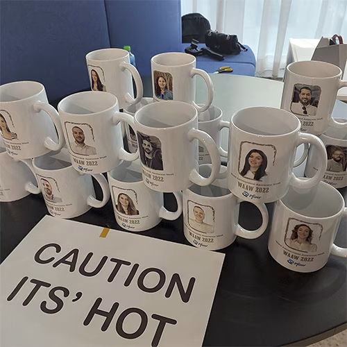 LIVE MUG PRINTING DUBAI: CREATE CUSTOM MUGS IN REAL-TIME AT YOUR EVENT! BOOST BRAND RECALL WITH DAILY-USE KEEPSAKES. PERFECT FOR CORPORATE EVENTS & ACTIVATIONS. BOOK NOW!