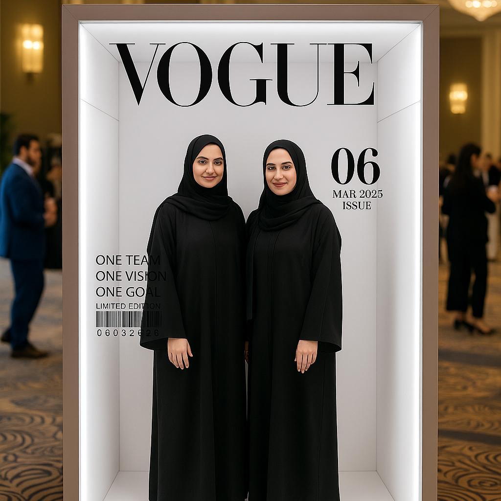 GUESTS STAR ON CUSTOM COVERS! INSTANT PRINTS & SOCIAL SHARING. GREAT FOR WEDDINGS & CORPORATE EVENTS IN DUBAI.