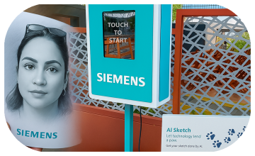 TURN PHOTOS INTO DIGITAL SKETCHES INSTANTLY! PERFECT FOR CORPORATE EVENTS & WEDDINGS IN DUBAI. FAST, FUN & BRANDED!