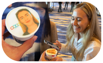PRINT FACES/LOGOS ON DRINKS & COOKIES! SAFE EDIBLE INK FOR WEDDINGS & CORPORATE EVENTS. CREATE VIRAL EDIBLE MEMORIES!